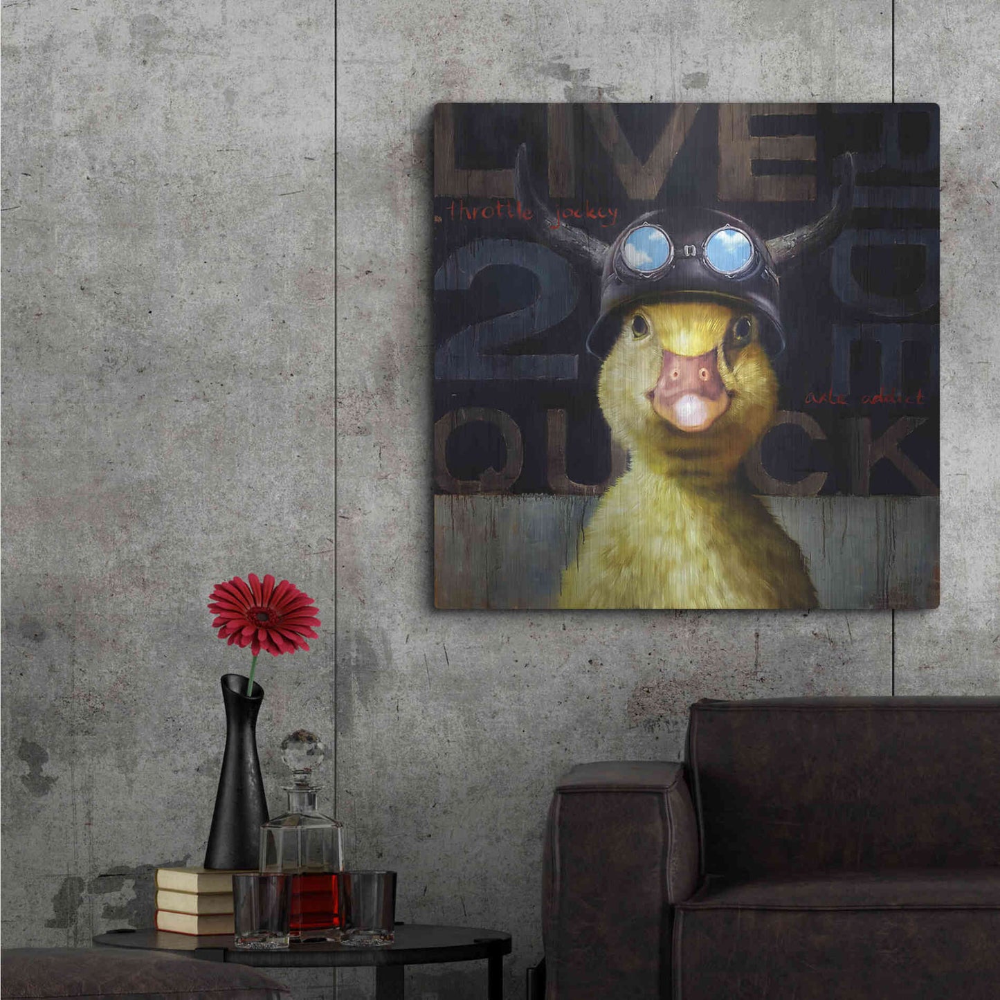 Luxe Metal Art 'Full Throttle' by Lucia Heffernan, Metal Wall Art,36x36