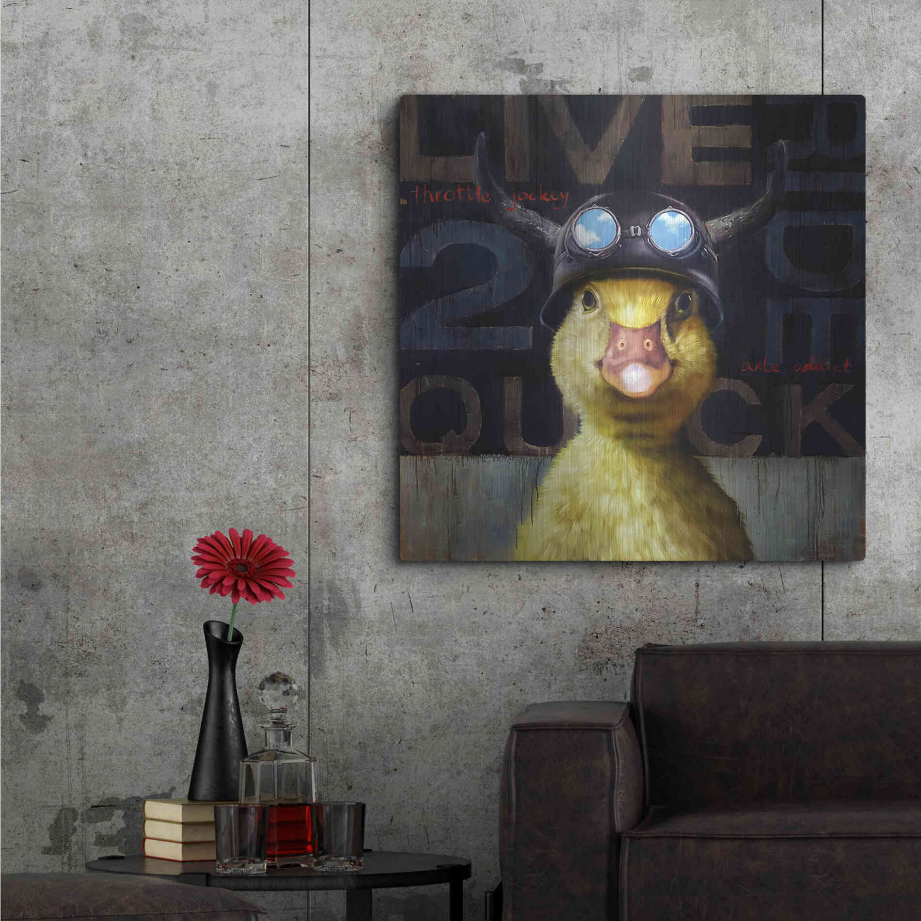 Luxe Metal Art 'Full Throttle' by Lucia Heffernan, Metal Wall Art,36x36