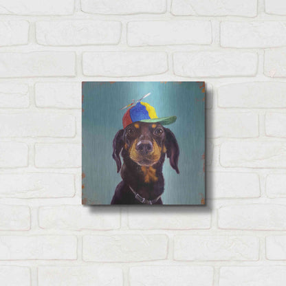 Luxe Metal Art 'Marcelo' by Lucia Heffernan, Metal Wall Art,12x12