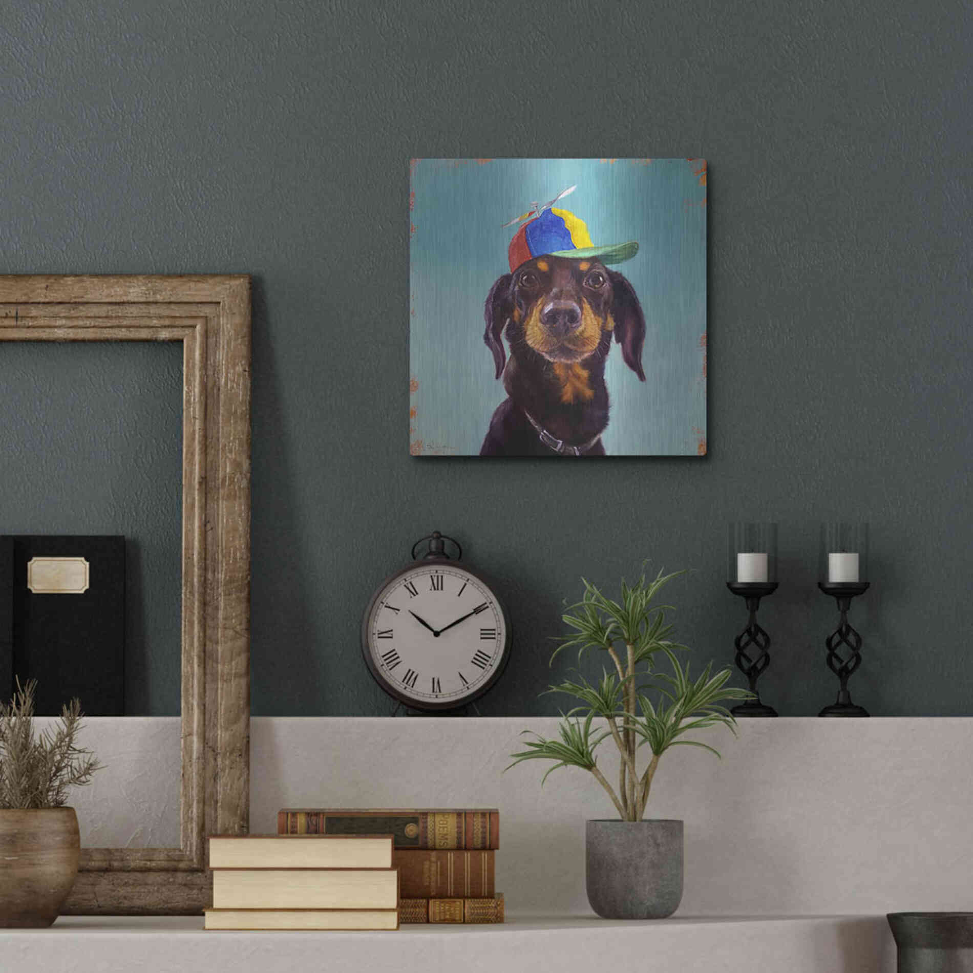 Luxe Metal Art 'Marcelo' by Lucia Heffernan, Metal Wall Art,12x12