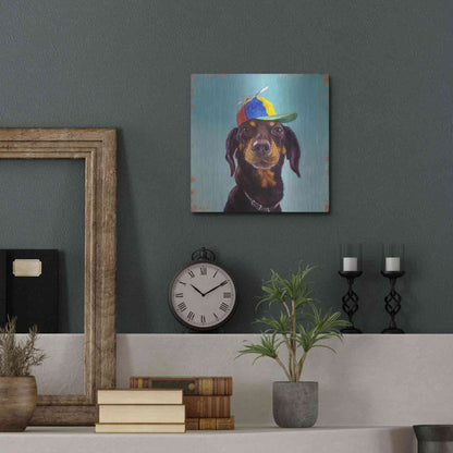 Luxe Metal Art 'Marcelo' by Lucia Heffernan, Metal Wall Art,12x12