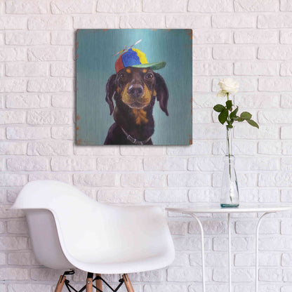 Luxe Metal Art 'Marcelo' by Lucia Heffernan, Metal Wall Art,24x24