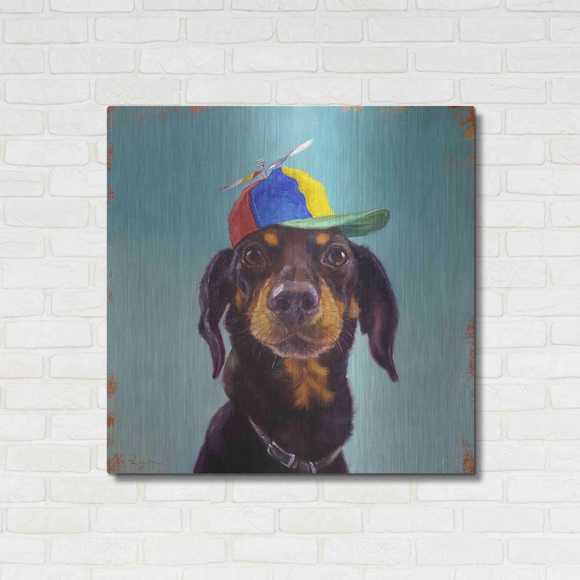 Luxe Metal Art 'Marcelo' by Lucia Heffernan, Metal Wall Art,36x36