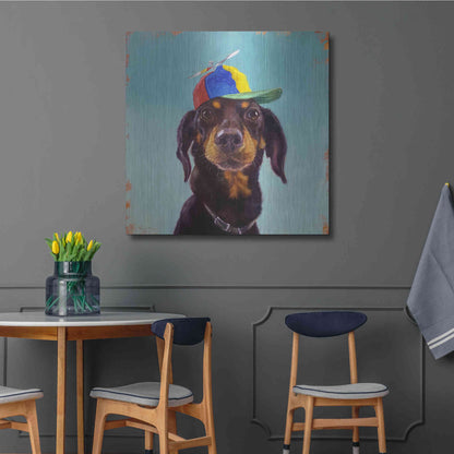 Luxe Metal Art 'Marcelo' by Lucia Heffernan, Metal Wall Art,36x36