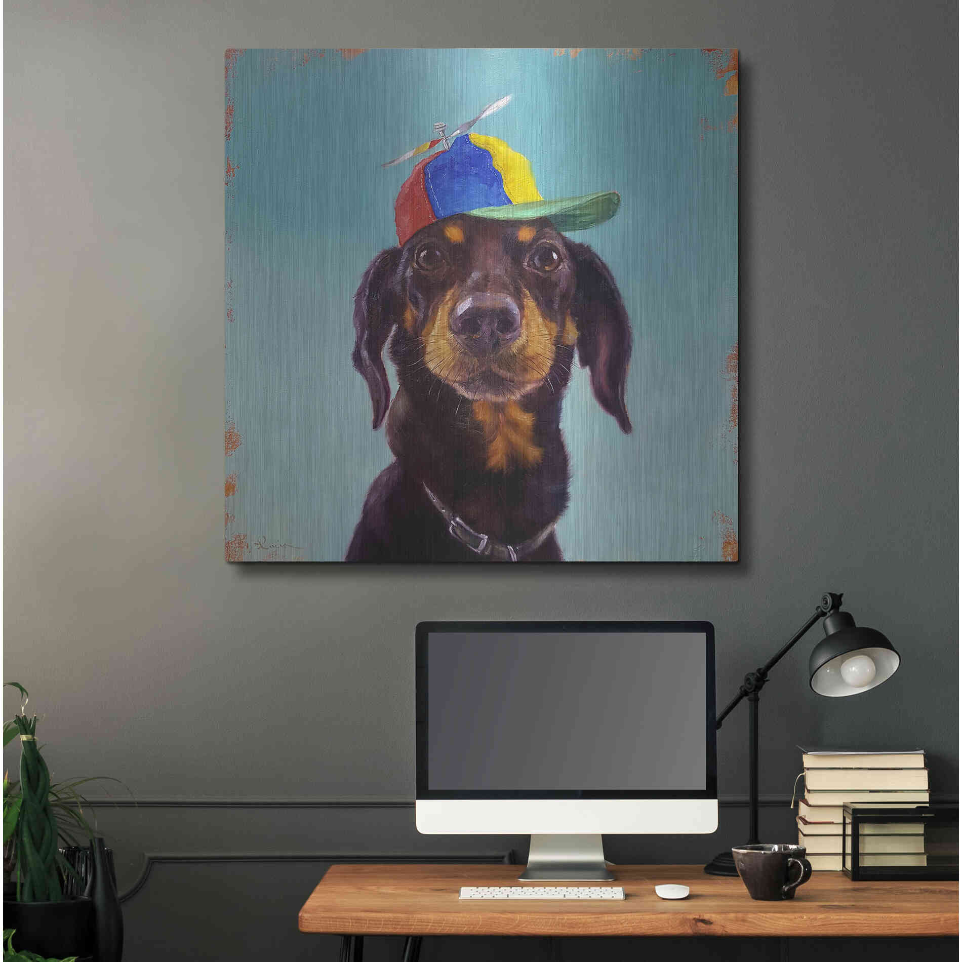 Luxe Metal Art 'Marcelo' by Lucia Heffernan, Metal Wall Art,36x36