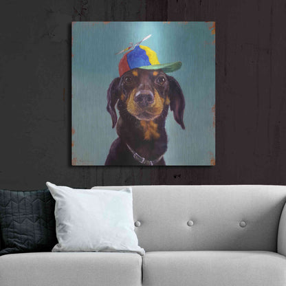 Luxe Metal Art 'Marcelo' by Lucia Heffernan, Metal Wall Art,36x36