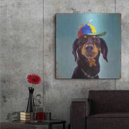 Luxe Metal Art 'Marcelo' by Lucia Heffernan, Metal Wall Art,36x36