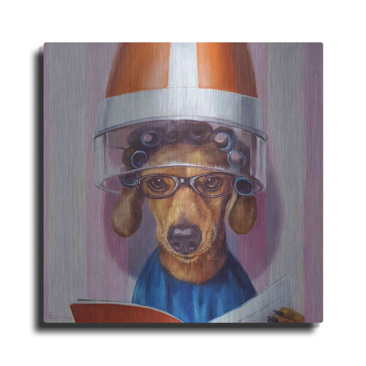 Luxe Metal Art 'Ms. Canela' by Lucia Heffernan, Metal Wall Art