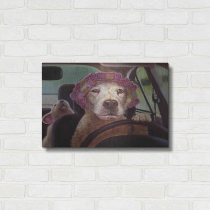 Luxe Metal Art 'Mommy Chauffeur' by Lucia Heffernan, Metal Wall Art,24x16