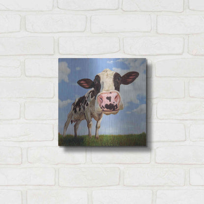 Luxe Metal Art 'Penelope' by Lucia Heffernan, Metal Wall Art,12x12