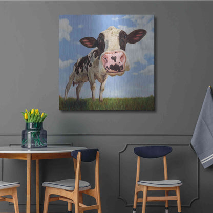 Luxe Metal Art 'Penelope' by Lucia Heffernan, Metal Wall Art,36x36