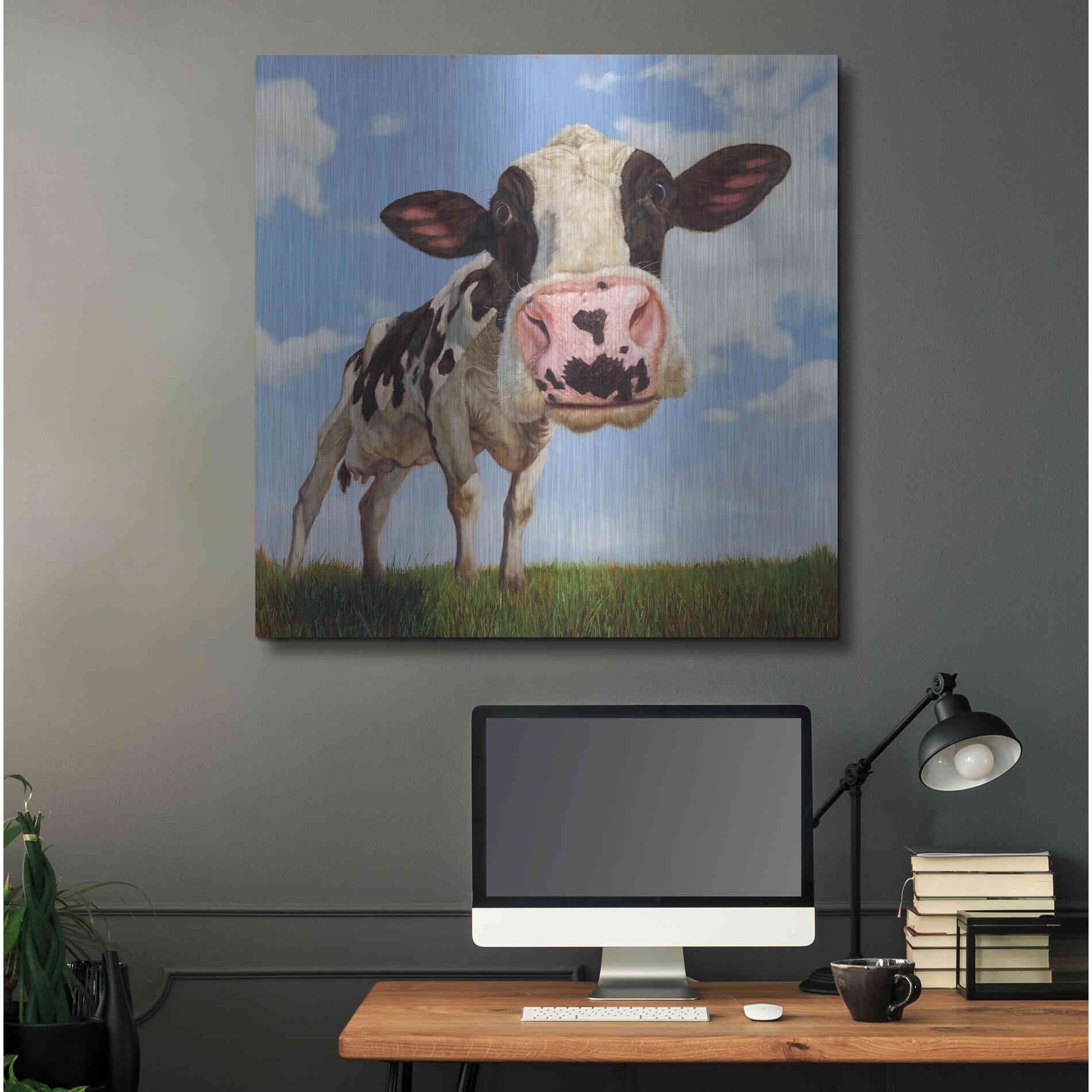 Luxe Metal Art 'Penelope' by Lucia Heffernan, Metal Wall Art,36x36