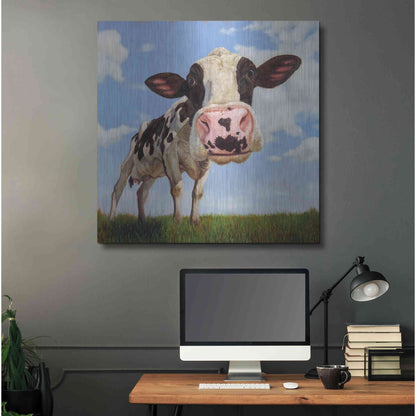 Luxe Metal Art 'Penelope' by Lucia Heffernan, Metal Wall Art,36x36