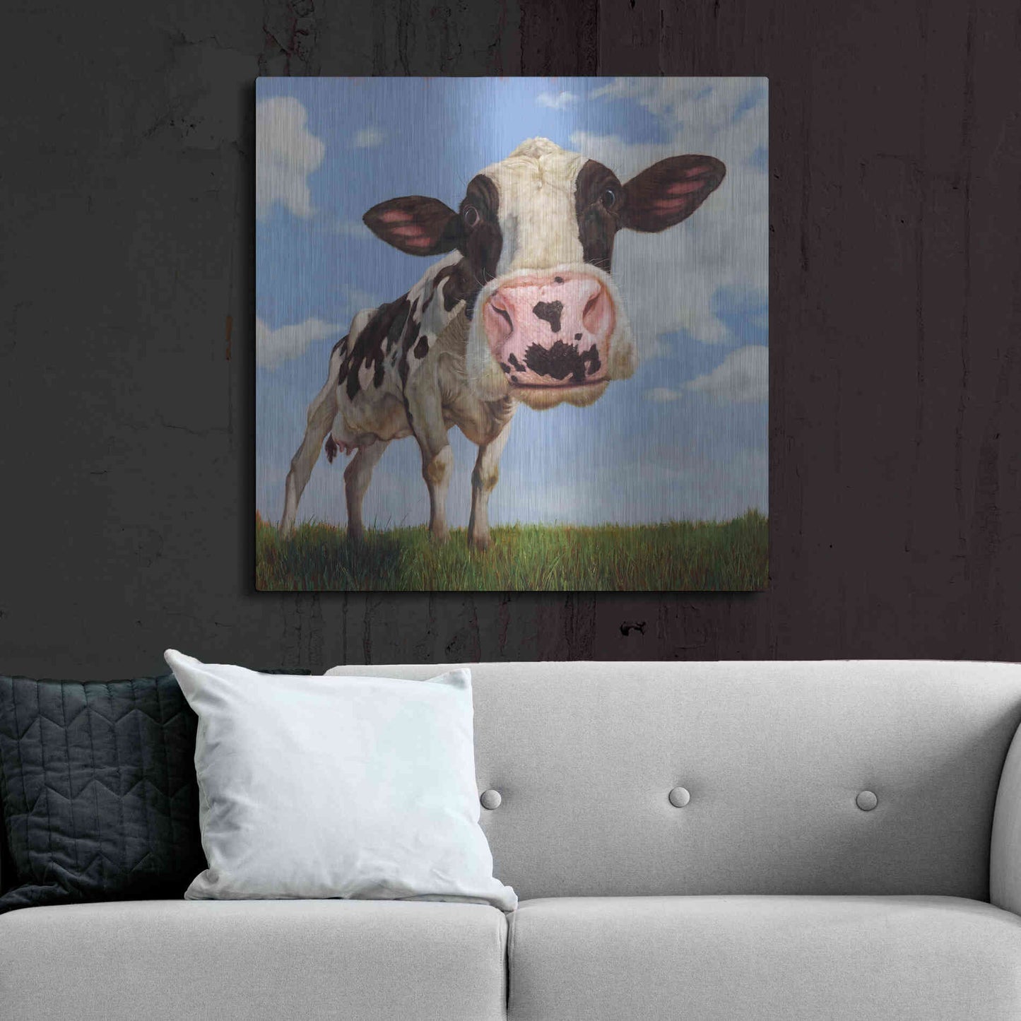 Luxe Metal Art 'Penelope' by Lucia Heffernan, Metal Wall Art,36x36