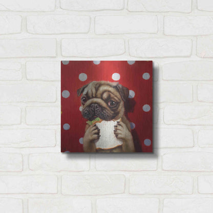 Luxe Metal Art 'Pugalicious' by Lucia Heffernan, Metal Wall Art,12x12