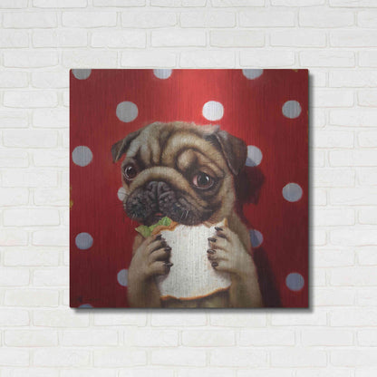Luxe Metal Art 'Pugalicious' by Lucia Heffernan, Metal Wall Art,36x36