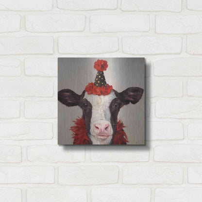 Luxe Metal Art 'Shindig' by Lucia Heffernan, Metal Wall Art,12x12