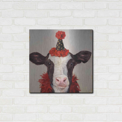 Luxe Metal Art 'Shindig' by Lucia Heffernan, Metal Wall Art,24x24