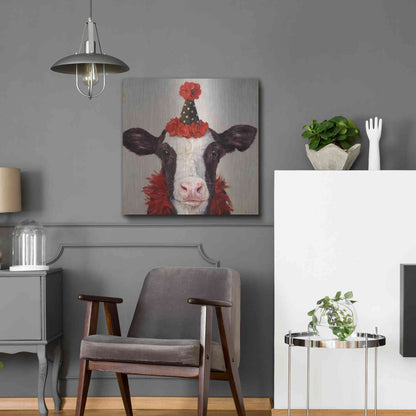 Luxe Metal Art 'Shindig' by Lucia Heffernan, Metal Wall Art,24x24