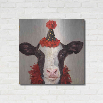 Luxe Metal Art 'Shindig' by Lucia Heffernan, Metal Wall Art,36x36