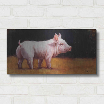 Luxe Metal Art 'Wilbur' by Lucia Heffernan, Metal Wall Art,24x12