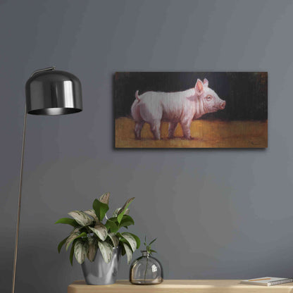 Luxe Metal Art 'Wilbur' by Lucia Heffernan, Metal Wall Art,24x12