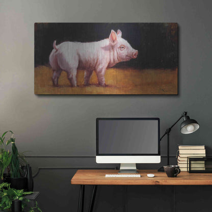 Luxe Metal Art 'Wilbur' by Lucia Heffernan, Metal Wall Art,48x24