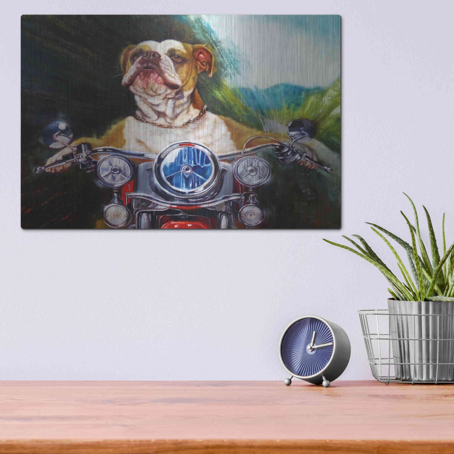 Luxe Metal Art 'Born To Be Wild' by Lucia Heffernan, Metal Wall Art,16x12