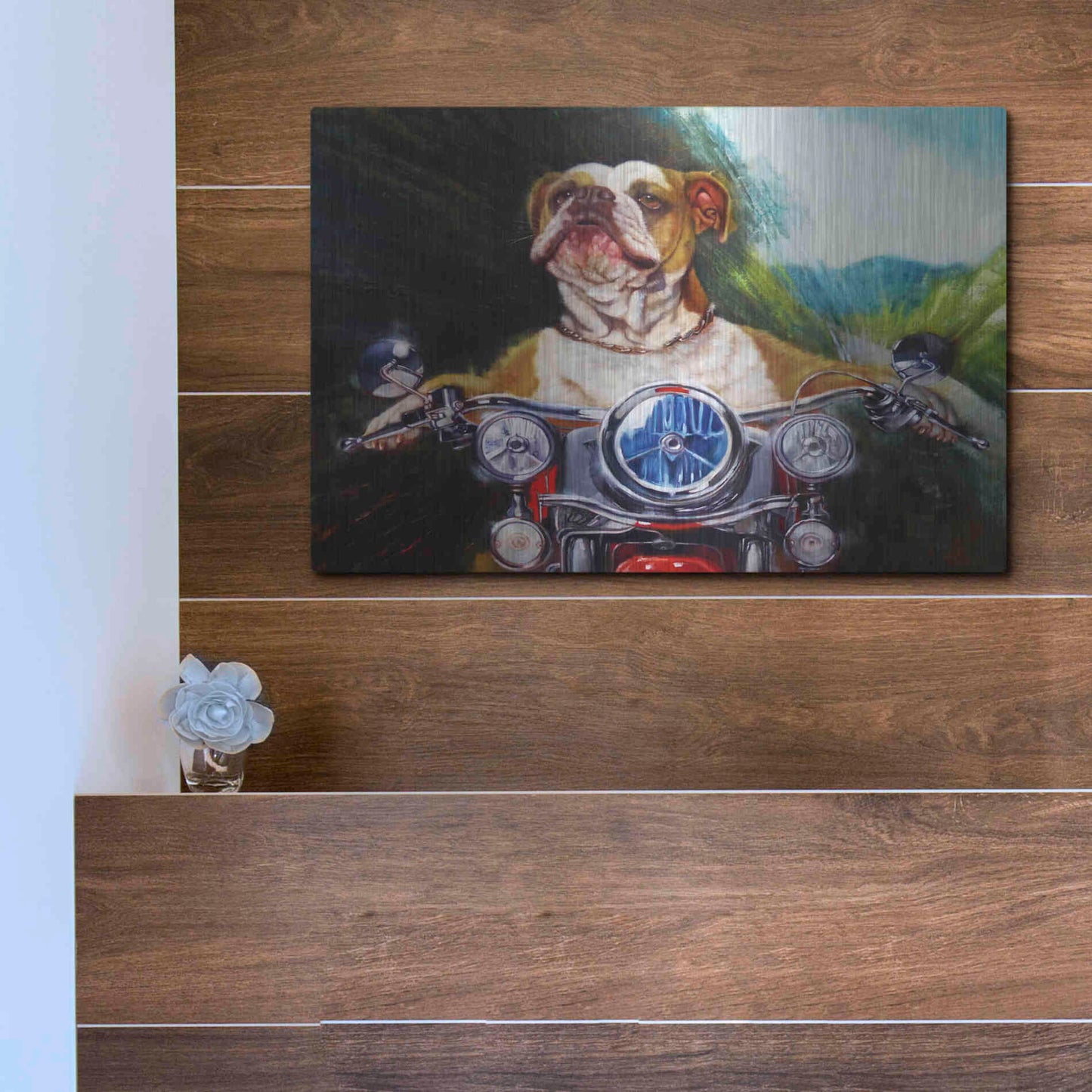 Luxe Metal Art 'Born To Be Wild' by Lucia Heffernan, Metal Wall Art,16x12