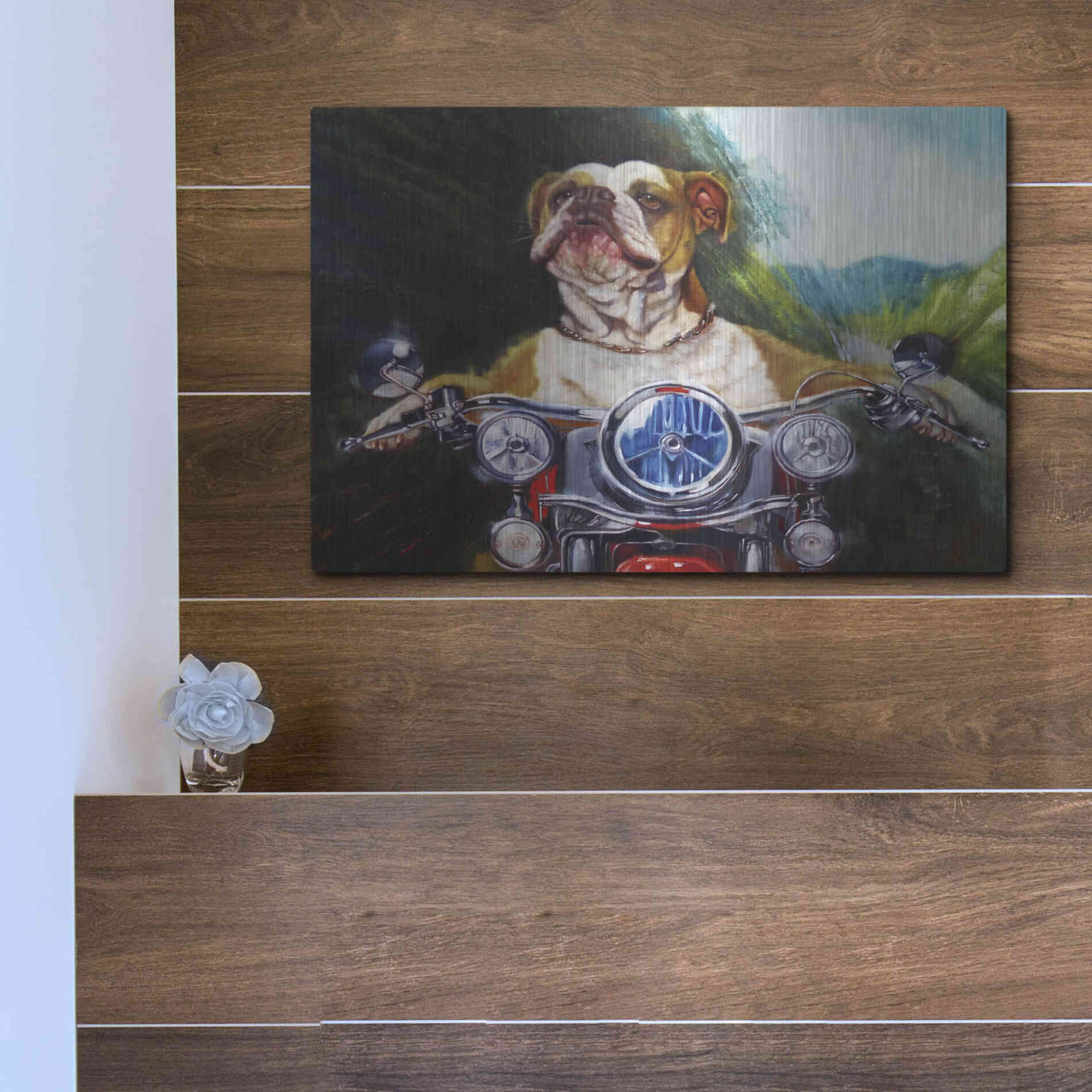 Luxe Metal Art 'Born To Be Wild' by Lucia Heffernan, Metal Wall Art,16x12