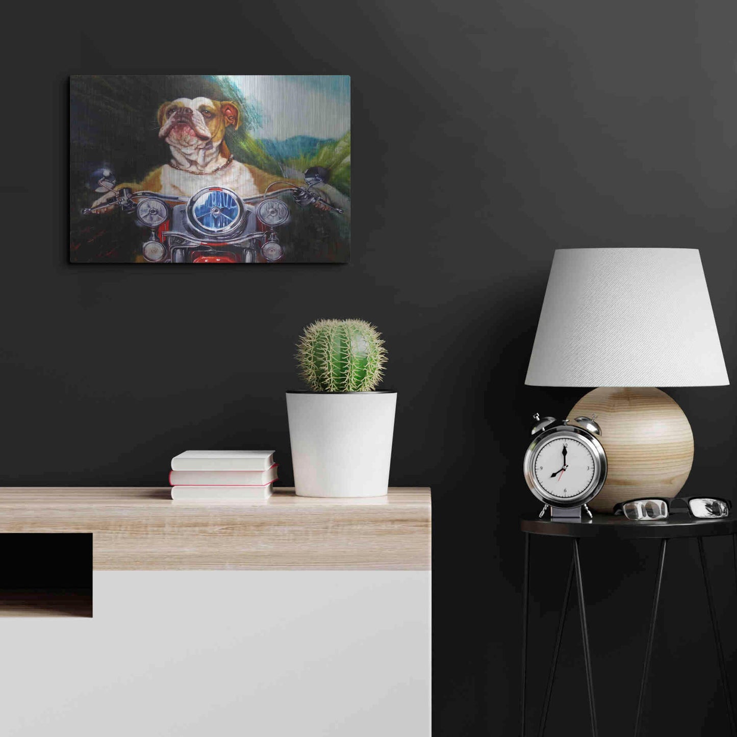 Luxe Metal Art 'Born To Be Wild' by Lucia Heffernan, Metal Wall Art,24x16