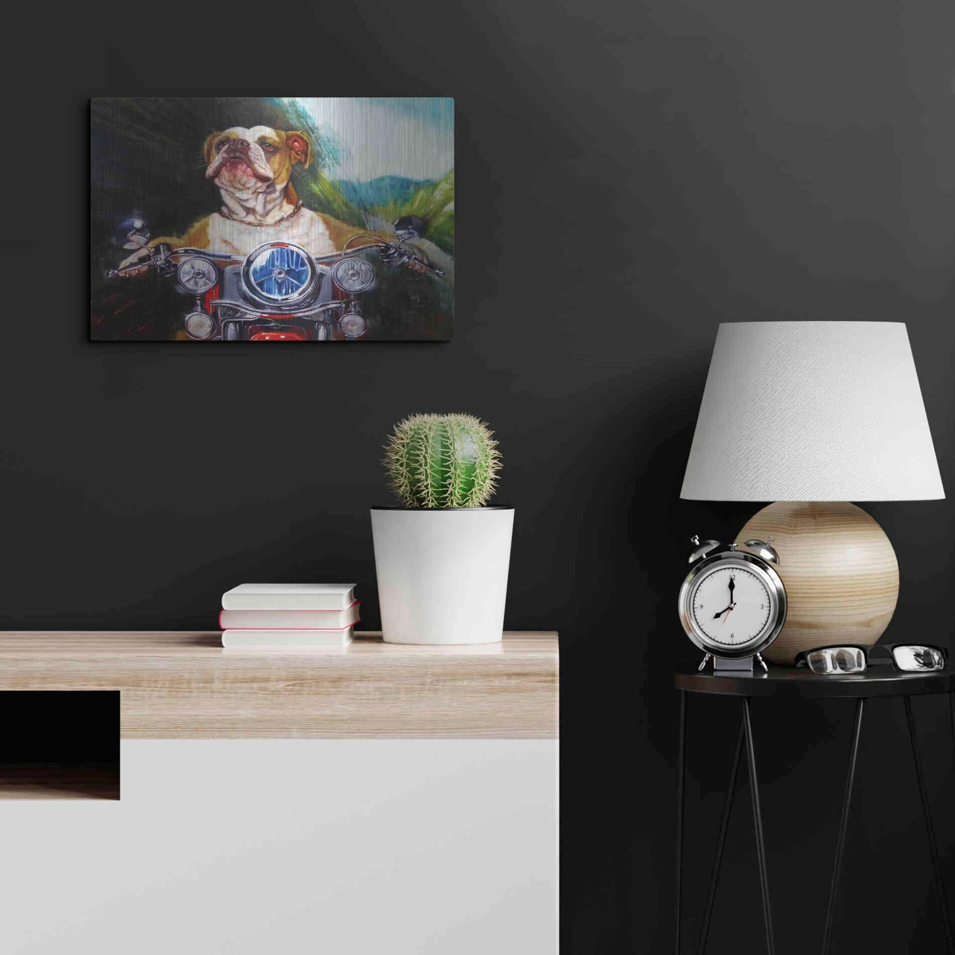 Luxe Metal Art 'Born To Be Wild' by Lucia Heffernan, Metal Wall Art,24x16