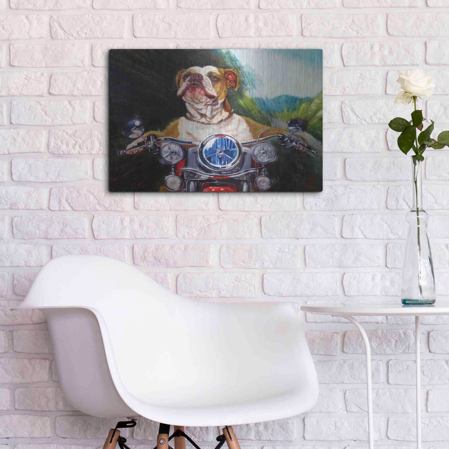 Luxe Metal Art 'Born To Be Wild' by Lucia Heffernan, Metal Wall Art,24x16