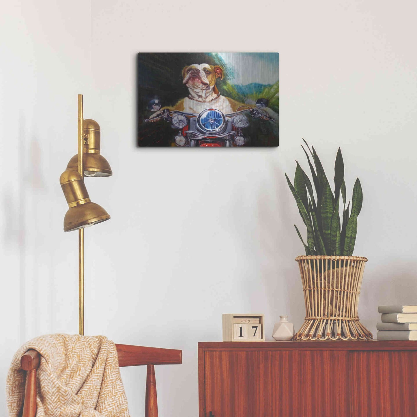 Luxe Metal Art 'Born To Be Wild' by Lucia Heffernan, Metal Wall Art,24x16