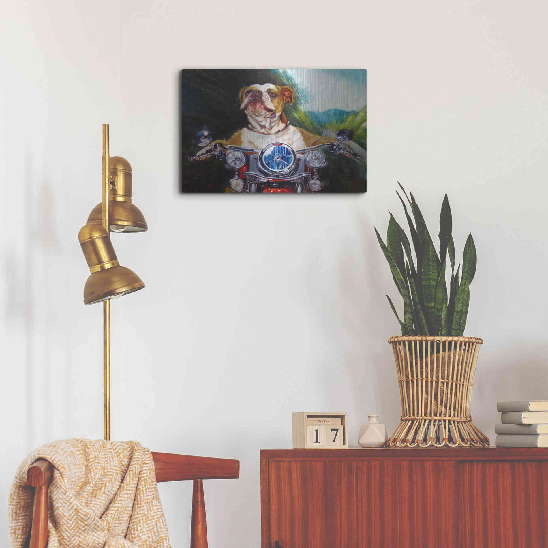 Luxe Metal Art 'Born To Be Wild' by Lucia Heffernan, Metal Wall Art,24x16