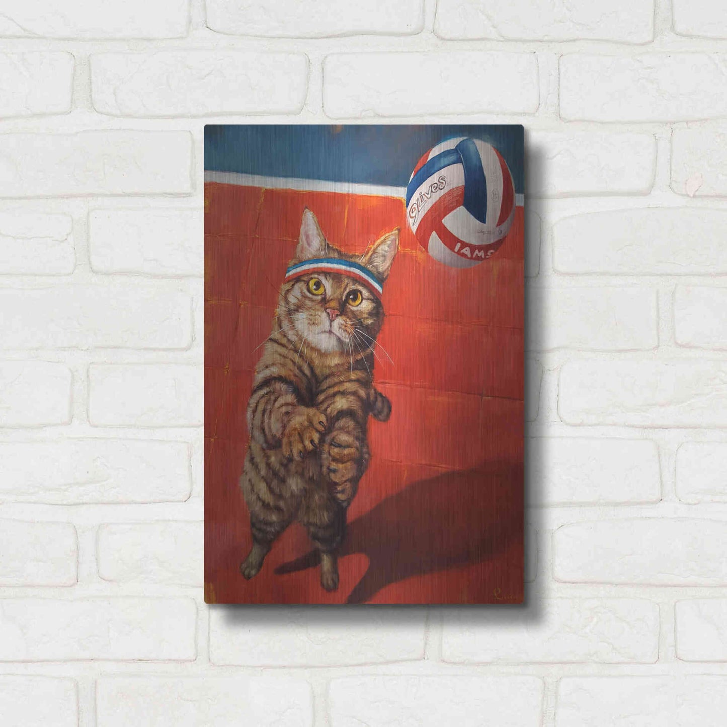 Luxe Metal Art 'The Setter' by Lucia Heffernan, Metal Wall Art,12x16