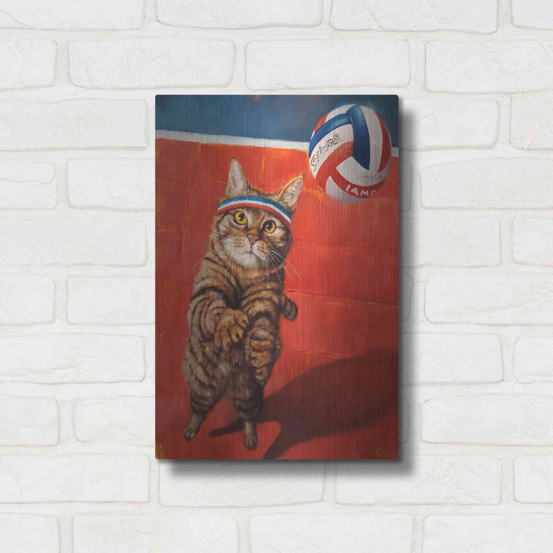 Luxe Metal Art 'The Setter' by Lucia Heffernan, Metal Wall Art,12x16