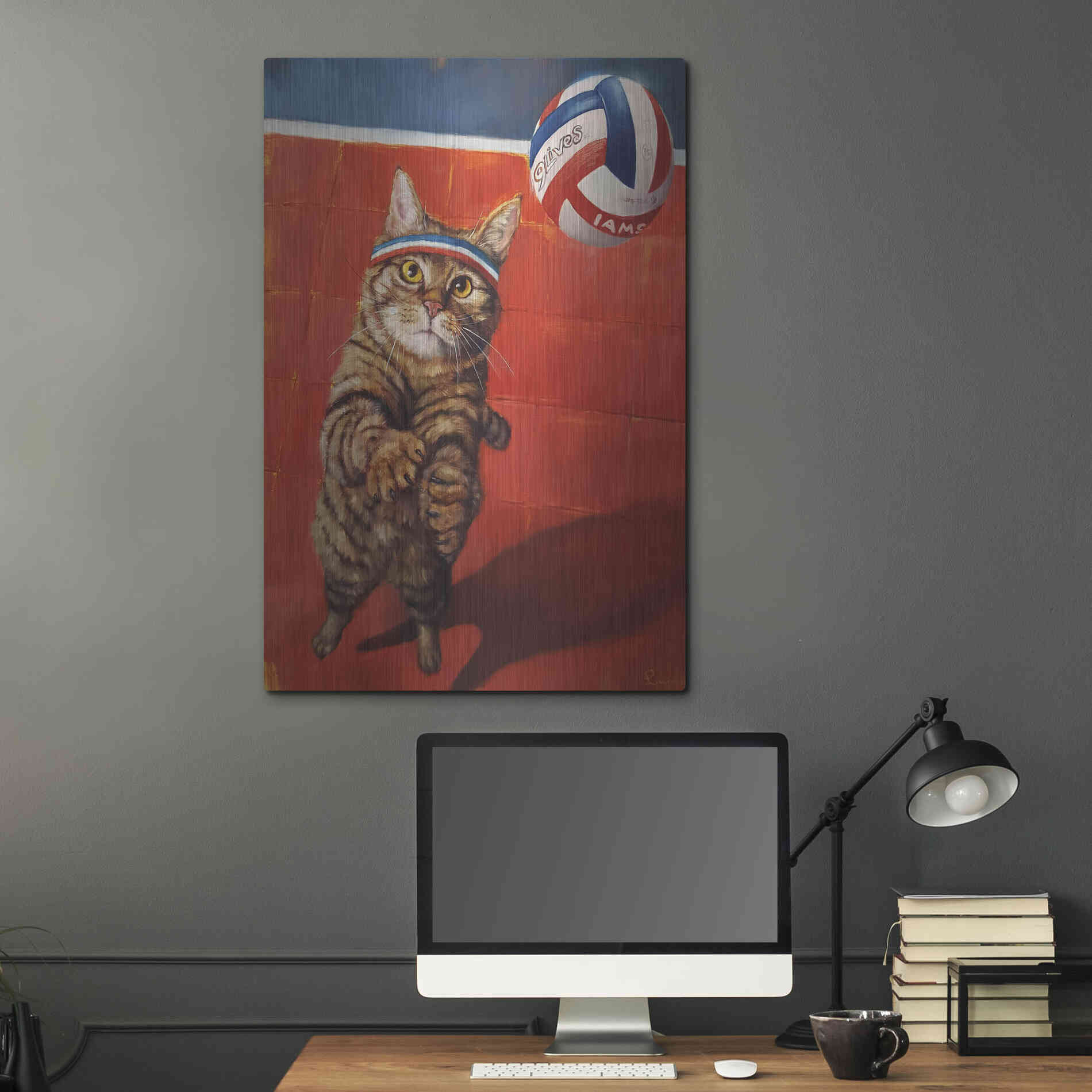 Luxe Metal Art 'The Setter' by Lucia Heffernan, Metal Wall Art,24x36