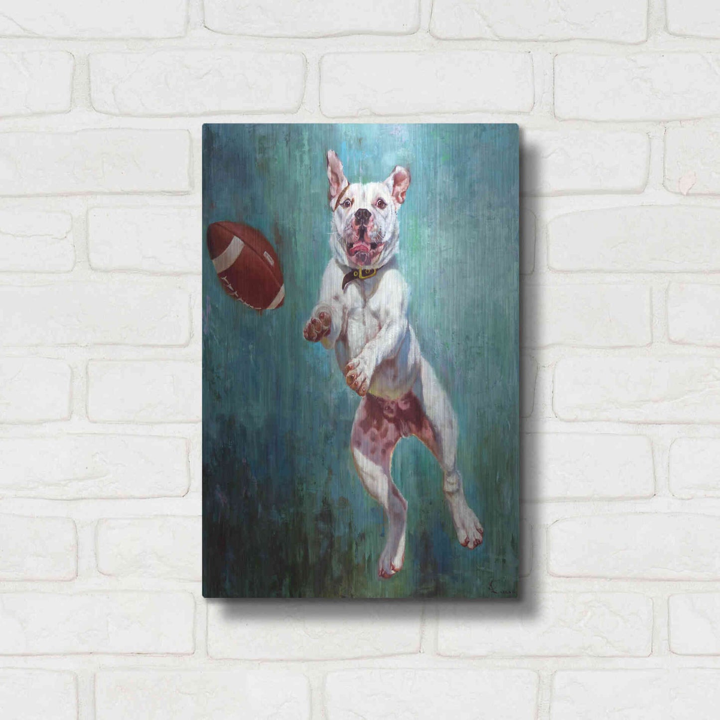 Luxe Metal Art 'Hail Mary' by Lucia Heffernan, Metal Wall Art,12x16