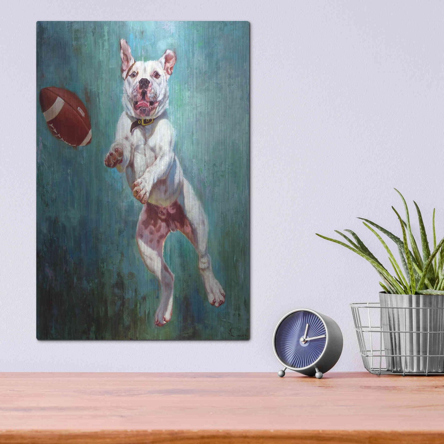 Luxe Metal Art 'Hail Mary' by Lucia Heffernan, Metal Wall Art,12x16