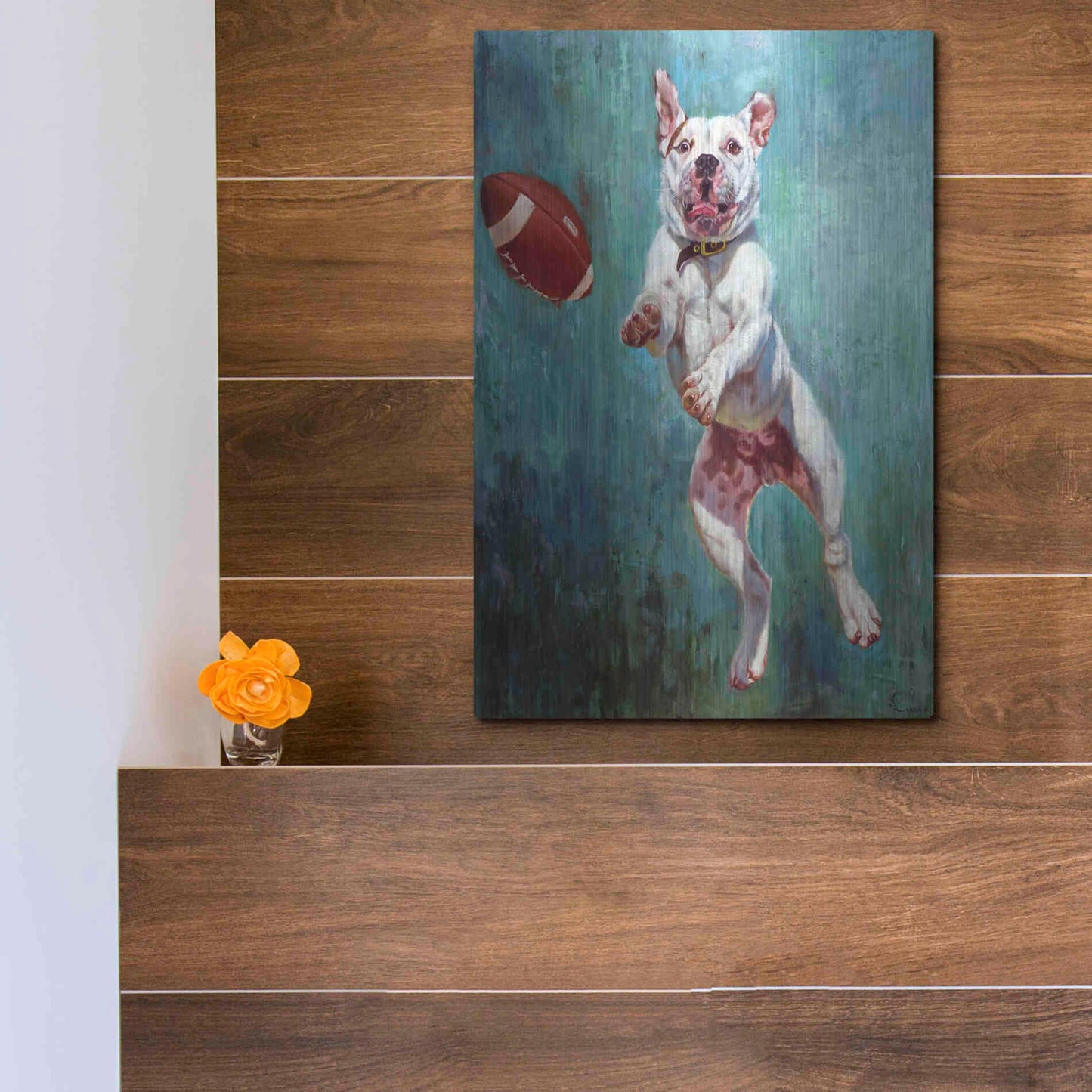 Luxe Metal Art 'Hail Mary' by Lucia Heffernan, Metal Wall Art,12x16