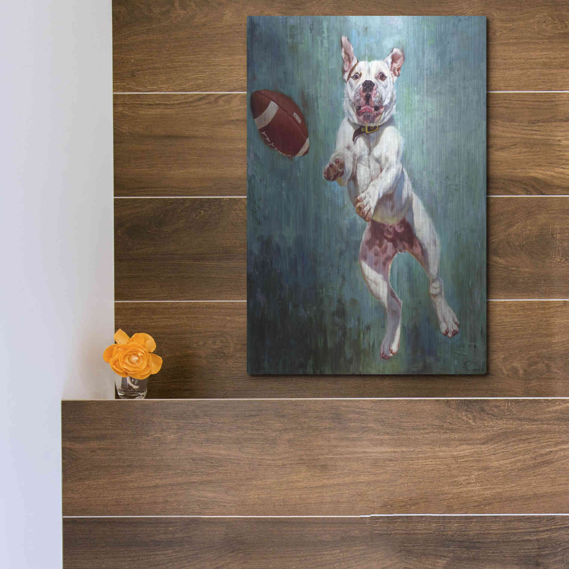 Luxe Metal Art 'Hail Mary' by Lucia Heffernan, Metal Wall Art,12x16