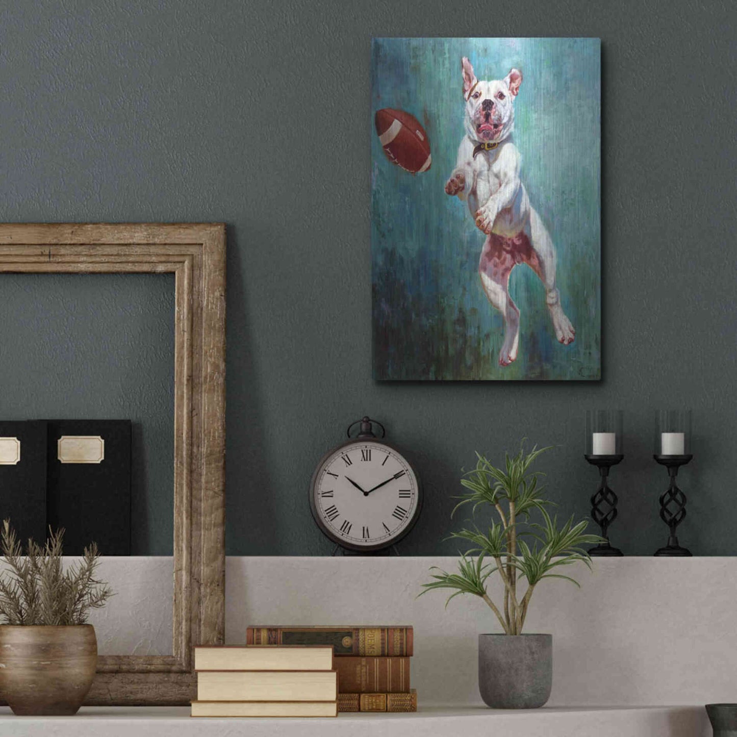 Luxe Metal Art 'Hail Mary' by Lucia Heffernan, Metal Wall Art,12x16