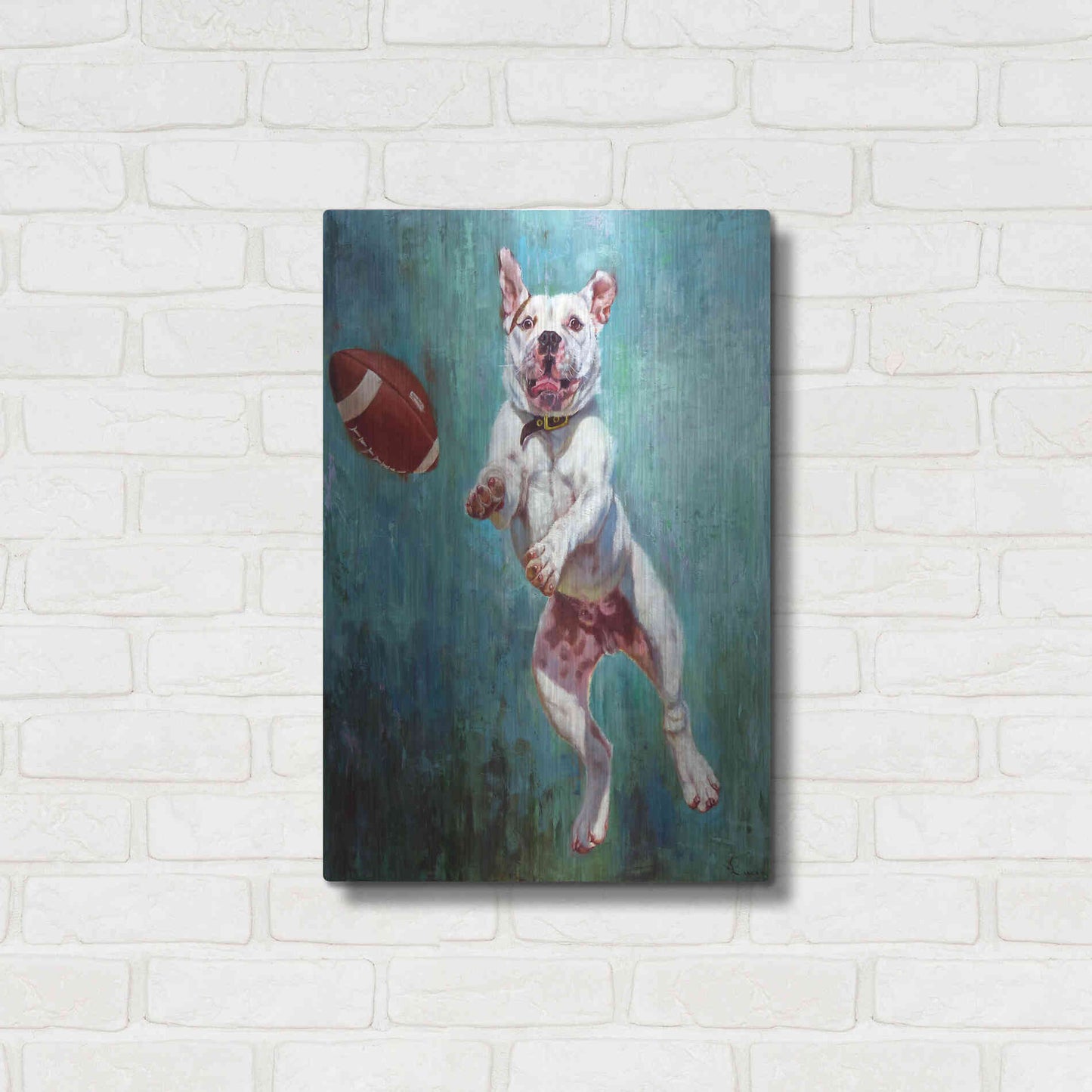 Luxe Metal Art 'Hail Mary' by Lucia Heffernan, Metal Wall Art,16x24