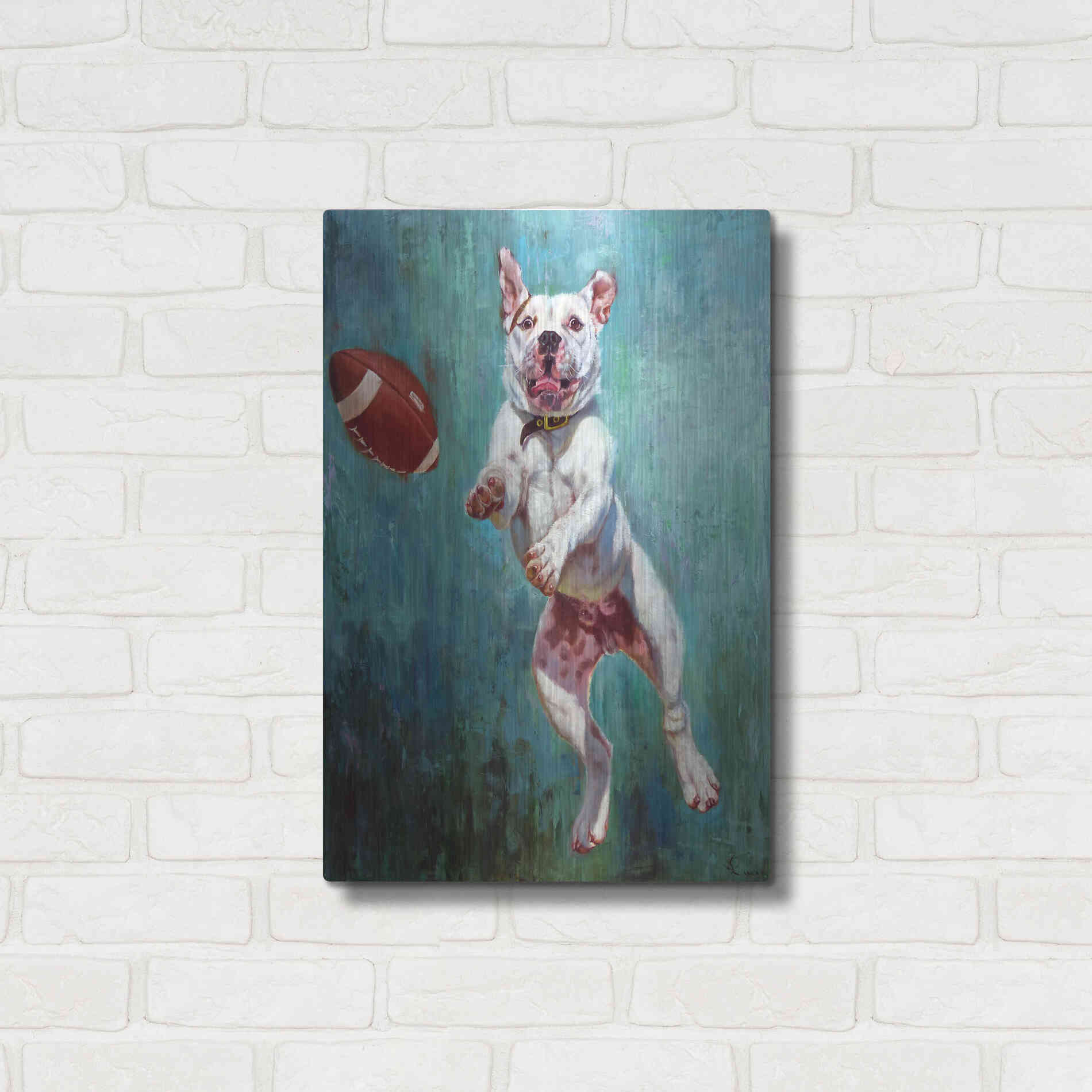 Luxe Metal Art 'Hail Mary' by Lucia Heffernan, Metal Wall Art,16x24