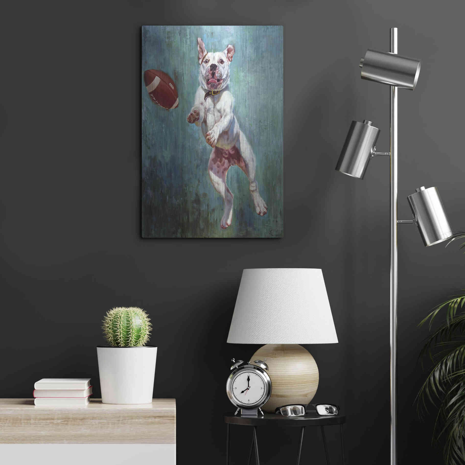 Luxe Metal Art 'Hail Mary' by Lucia Heffernan, Metal Wall Art,16x24