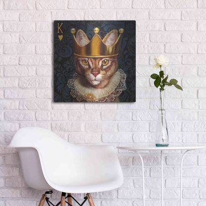 Luxe Metal Art 'King of Hearts' by Lucia Heffernan, Metal Wall Art,24x24