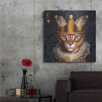 Luxe Metal Art 'King of Hearts' by Lucia Heffernan, Metal Wall Art,36x36