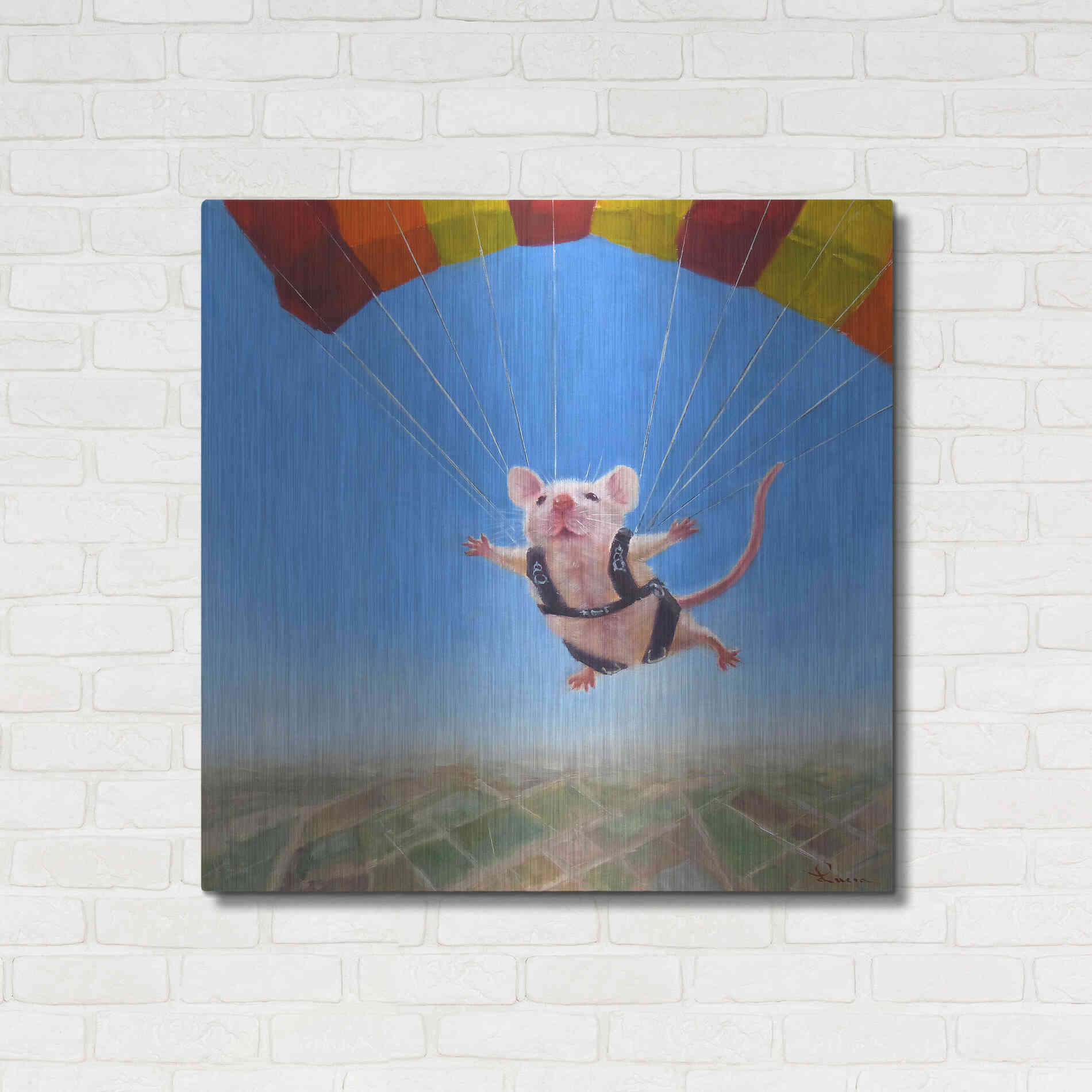 Luxe Metal Art 'Geronimo' by Lucia Heffernan, Metal Wall Art,36x36