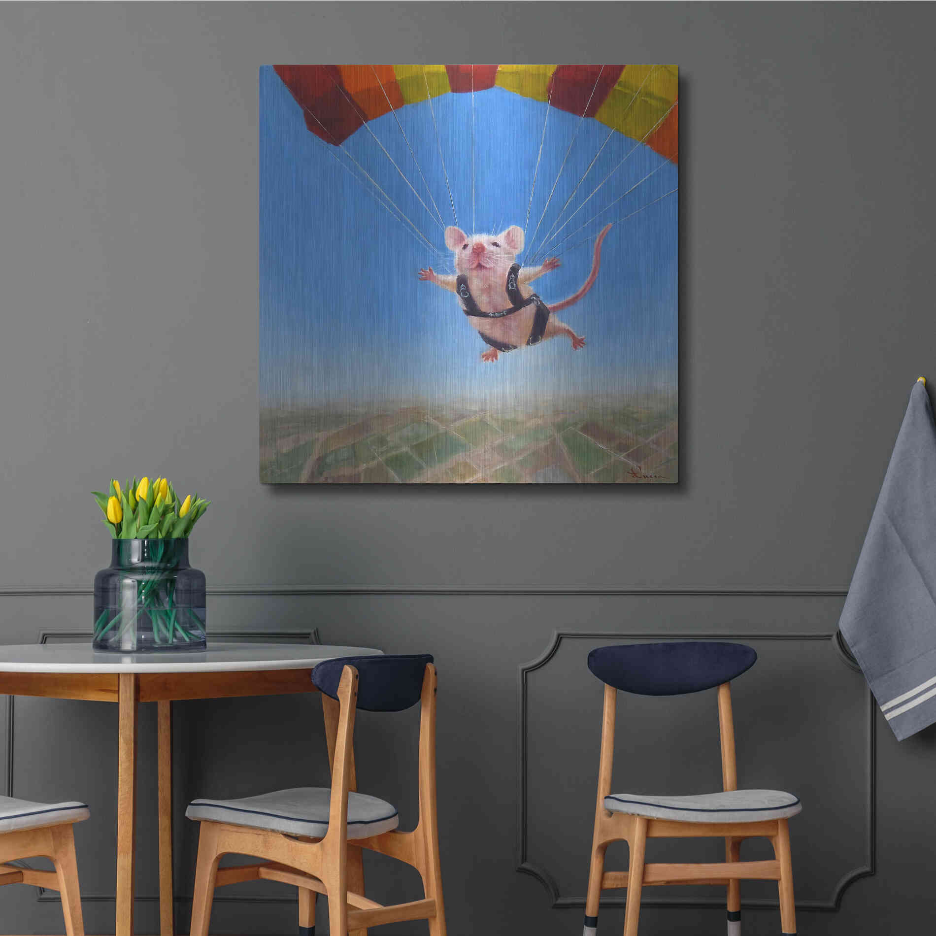 Luxe Metal Art 'Geronimo' by Lucia Heffernan, Metal Wall Art,36x36